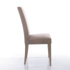 Židle do jídelny z mikrovlákna a dřeva Made in Italy 2 kusy - Simonella Viadurini