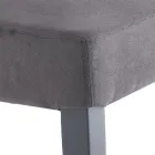 Židle do jídelny z mikrovlákna a dřeva Made in Italy 2 kusy - Simonella Viadurini