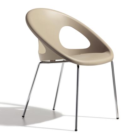 Technopolymerová jídelní židle Made in Italy 2 kusy - Yuri Viadurini