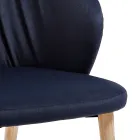 Židle do jídelny z elegantní moderní designové látky - Reginaldo Viadurini