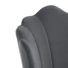 Židle do jídelny ve zlatém provedení z látky a kovu 4 kusy – rafinované Viadurini