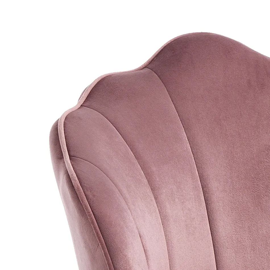 Židle do jídelny ve zlatém provedení z látky a kovu 4 kusy – rafinované Viadurini