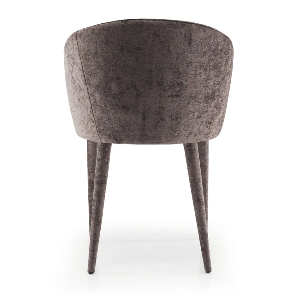 Židle do jídelny čalouněná látkou Made in Italy 4 kusy - Tagata Viadurini