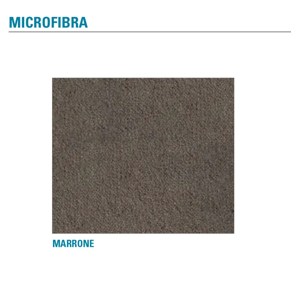 Kovová židle do obývacího pokoje a sedák z mikrovlákna Made in Italy, 2 kusy - Fabiola Viadurini