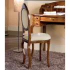 Židle v klasickém stylu z čalouněného ořechového dřeva vyrobená v Itálii - elegantní Viadurini