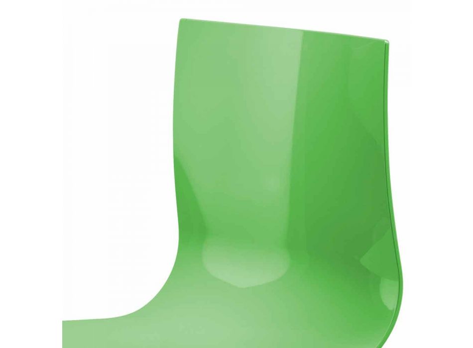 Kancelářská židle s ocelovými područkami a barevným designem recyklovaného sedadla - Verenza Viadurini