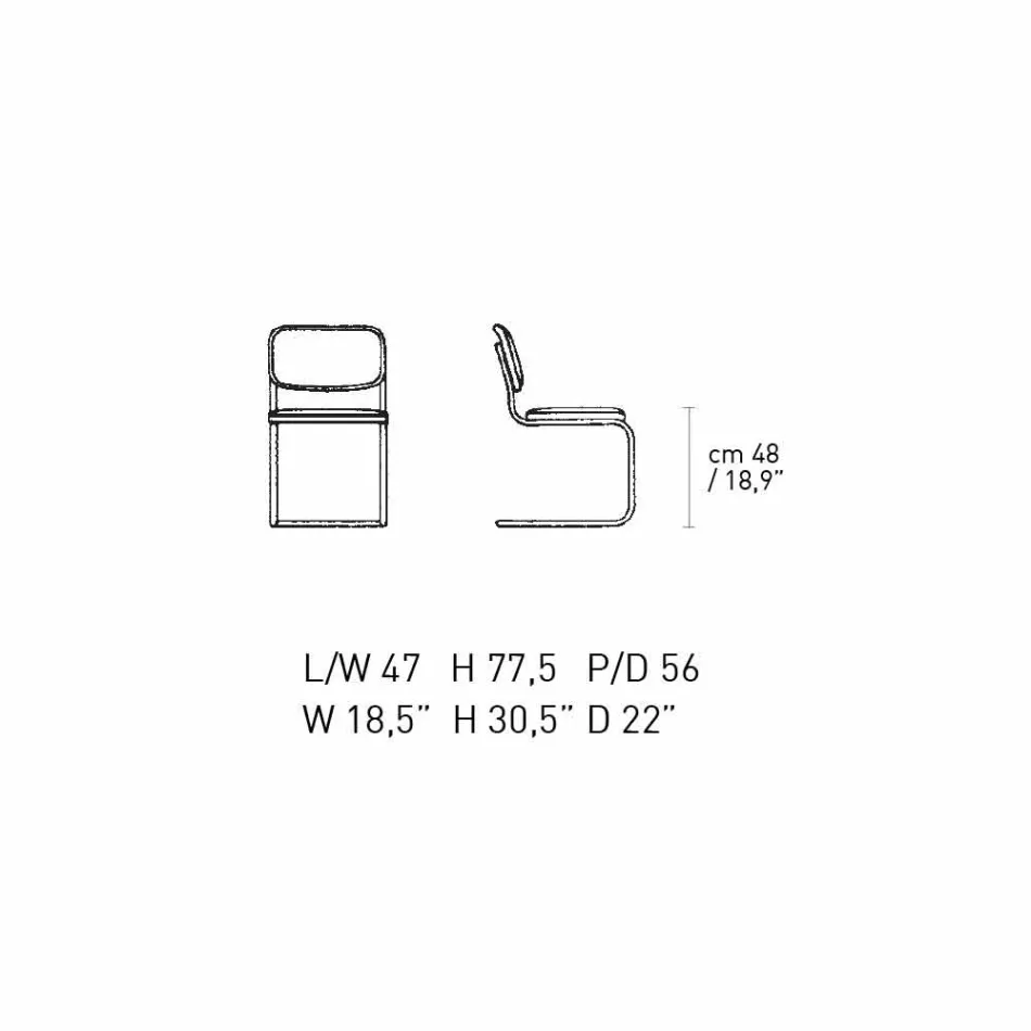 Kancelářská židle v kůži se strukturou z chromované oceli Made in Italy - Octant Viadurini