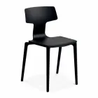 Venkovní stohovatelné židle z polypropylenu Vyrobeno v Itálii, 4 kusy - Claribel Viadurini