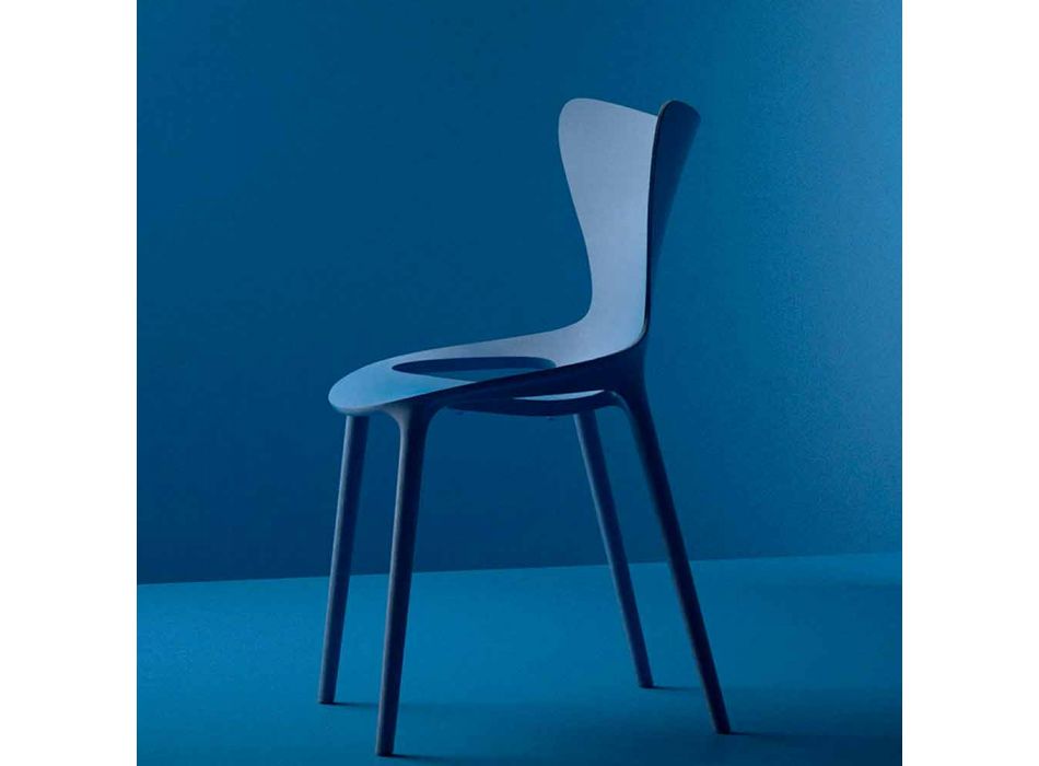 Stohovatelná zahradní židle z polypropylenu, 4 kusy - Love od Vondom Viadurini