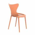 Stohovatelná zahradní židle z polypropylenu, 4 kusy - Love od Vondom Viadurini