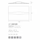 Selene Art &amp; Light svícen s texturou panely 140xH75 cm Viadurini