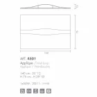 Selene Art &amp; Light svícen s texturou panely 140xH75 cm Viadurini