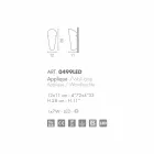 Selene Bloom nášivka sklo ručně v Itálii 12x11 H 28 cm Viadurini