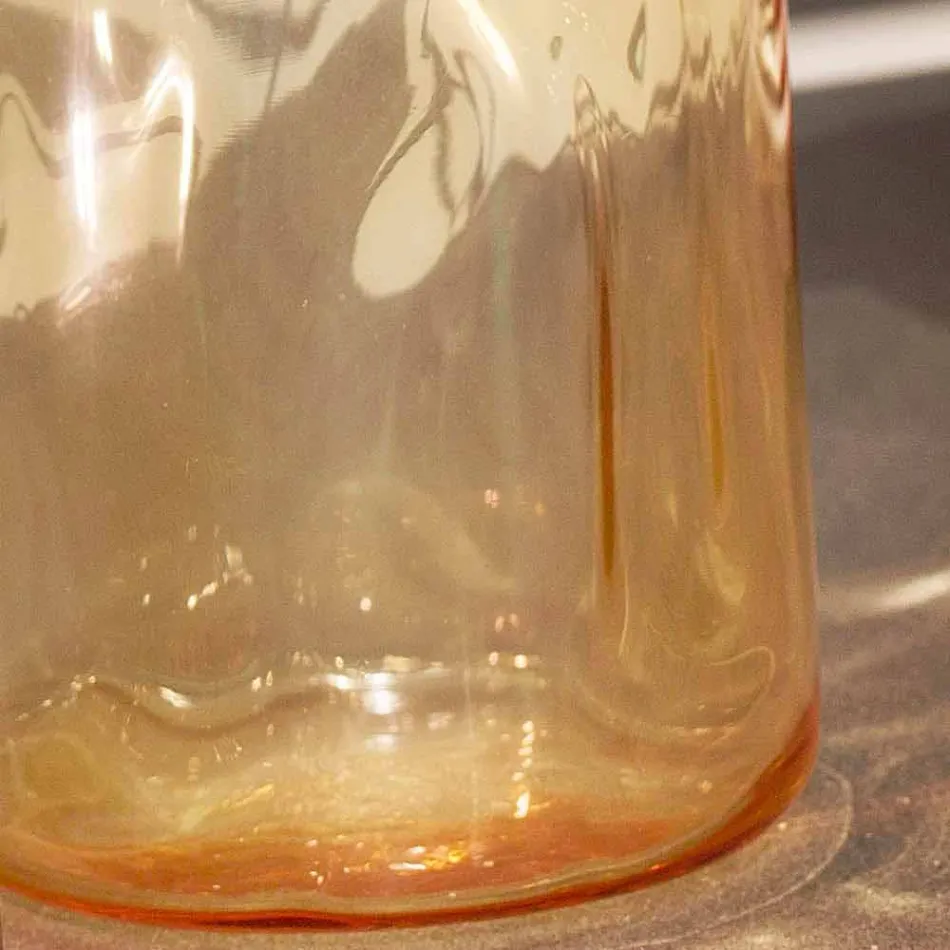 Selene Bossa Nova lampičky Ø10 H 26 cm v jantarové foukané sklo Viadurini