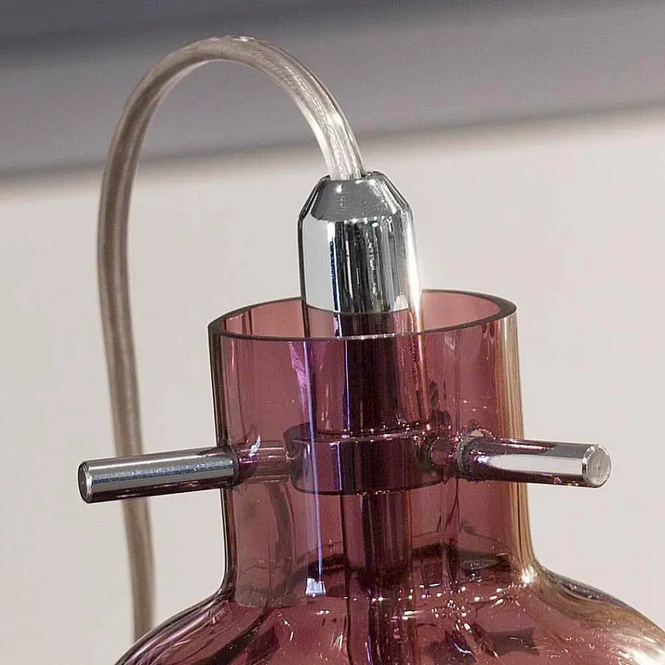 Selene Bossa Nova lampičky O11 H16cm, foukané sklo ametyst Viadurini