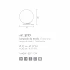 Selene Domino z bílého stolní lampy v foukaného O27 H 30cm Viadurini