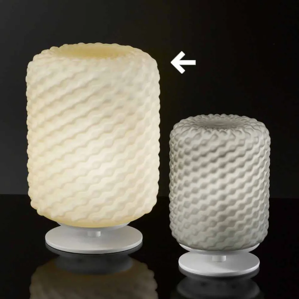 Selene Domino stolní lampa O21 H30cm, foukané sklo vyrobené v Itálii Viadurini