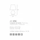 Selene Forever stolní lampa bílé foukaného Ø34 H 55cm Viadurini