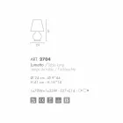 Selene Forever lumetto O24 H41cm, foukané sklo vyrobené v Itálii Viadurini