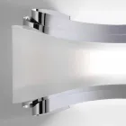 Selene Ionica nášivka 32x10 H16cm ocel a sklo vyrobené v Itálii Viadurini