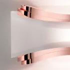 Selene Ionica nášivka 32x10 H16cm ocel a sklo vyrobené v Itálii Viadurini