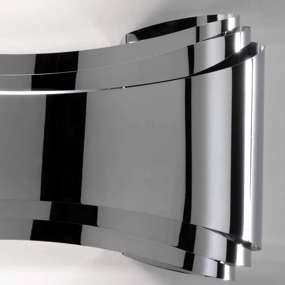 Selene Ionica nástěnné svítidlo vyrobeno v Itálii, 30x10 H16cm, skla a oceli Viadurini