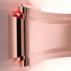 Selene Ionica nástěnné svítidlo vyrobeno v Itálii, 30x10 H16cm, skla a oceli Viadurini