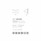 Selene Ionica nástěnné svítidlo vyrobeno v Itálii, 30x10 H16cm, skla a oceli Viadurini