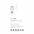 Selene Kluvì závěsná lampa foukané sklo Ø19 H 27 / 150cm Viadurini