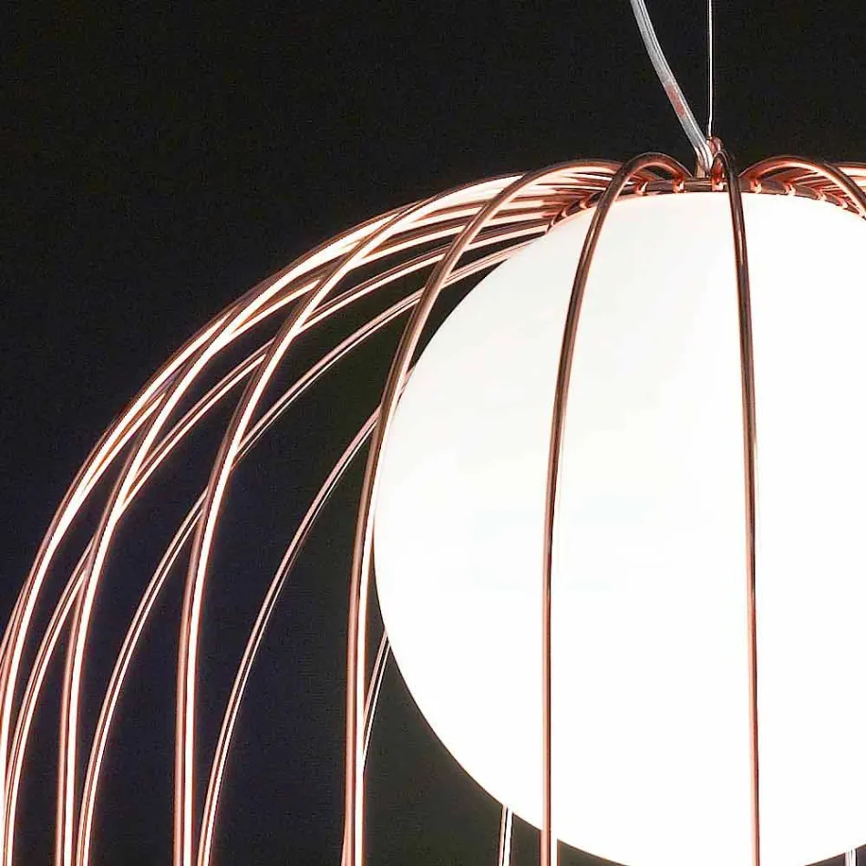 Selene Kluvì závěsná lampa foukané sklo Ø54 H 70 / 200cm Viadurini