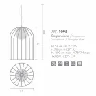 Selene Kluvì závěsná lampa foukané sklo Ø54 H 70 / 200cm Viadurini