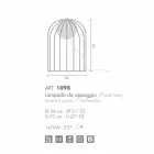 Selene Kluvì od stolní lampy designu v foukaného Ø54 H 70cm Viadurini