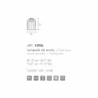 Selene Kluvì lumetto foukané sklo a kov Ø19 H 27cm Viadurini