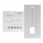 Selene Papyrus moderní crystal pendant lamp O26 H 125 cm Viadurini