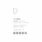 Selene Papiro stolní lampa krystal vyrobený v Itálii 15x14xH25cm Viadurini