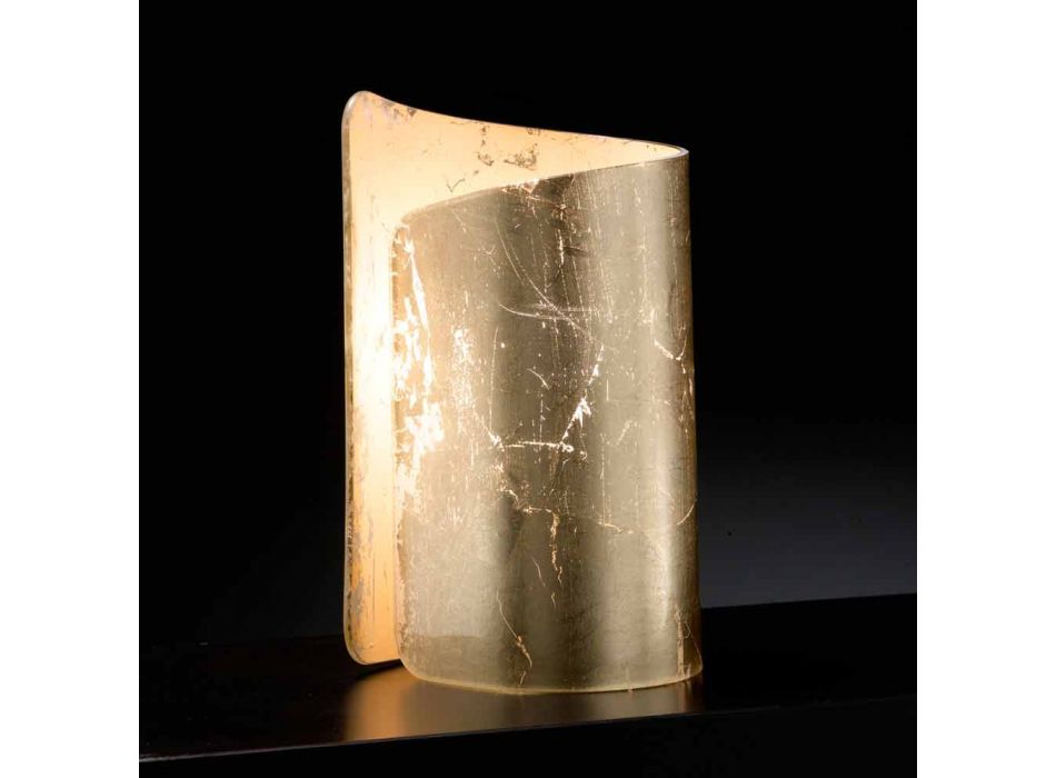 Selene Papiro stolní lampa krystal vyrobený v Itálii 15x14xH25cm Viadurini