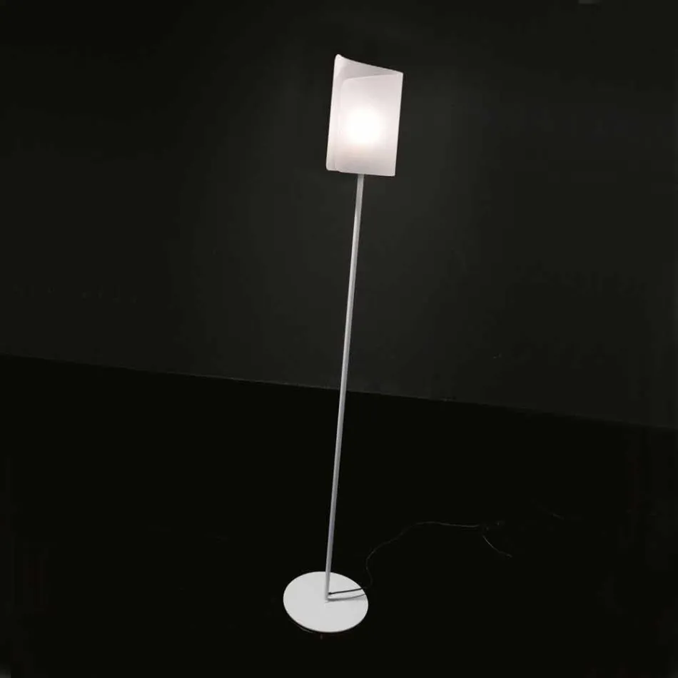 Selene Papiro projektant stojací lampa Crystal Ø15 H 180 cm Viadurini