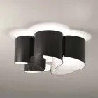 Selene Papiro stropní svítidlo Moderní křišťálové Ø65 H28cm, made in Italy Viadurini