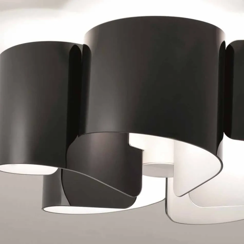 Selene Papiro stropní svítidlo Moderní křišťálové Ø65 H28cm, made in Italy Viadurini