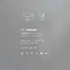 Selene Shield nášivka moderní designový lakované oceli Viadurini