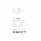 Selene Vultur strop oceli vyrobené v Itálii O47 H 25cm Viadurini