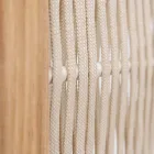 Venkovní přepážka v provedení teak, hliník a tkaní lan - Vision Viadurini