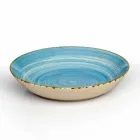 Service 12 Obdélníkové a kulaté barevné desky Moderní design v kamenina - Simba Viadurini