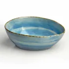 Service 12 Obdélníkové a kulaté barevné desky Moderní design v kamenina - Simba Viadurini