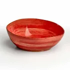 Service 12 Obdélníkové a kulaté barevné desky Moderní design v kamenina - Simba Viadurini