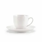 Sada 18 čajových šálků s cukřenkou a porcelánovým podnosem - Lucerna Viadurini