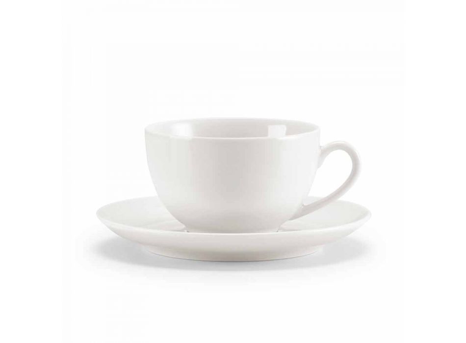Sada 18 čajových šálků s cukřenkou a porcelánovým podnosem - Lucerna Viadurini