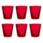 Sada 6 barevných skleněných skleněných brýlí s moderním designem - Pumba Viadurini