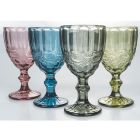 Servis pohárových brýlí z barevného a dekorovaného skla 12 kusů - Garbo Viadurini