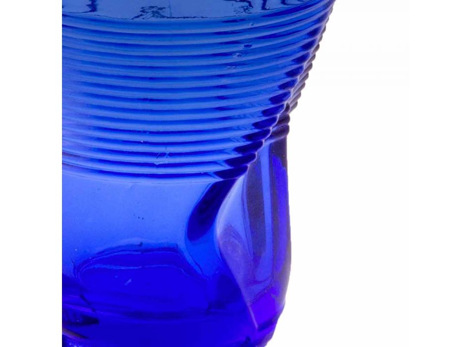 Barevné skleněné vodní sklenice sada 6 kusů zvláštní design - Sarabi Viadurini